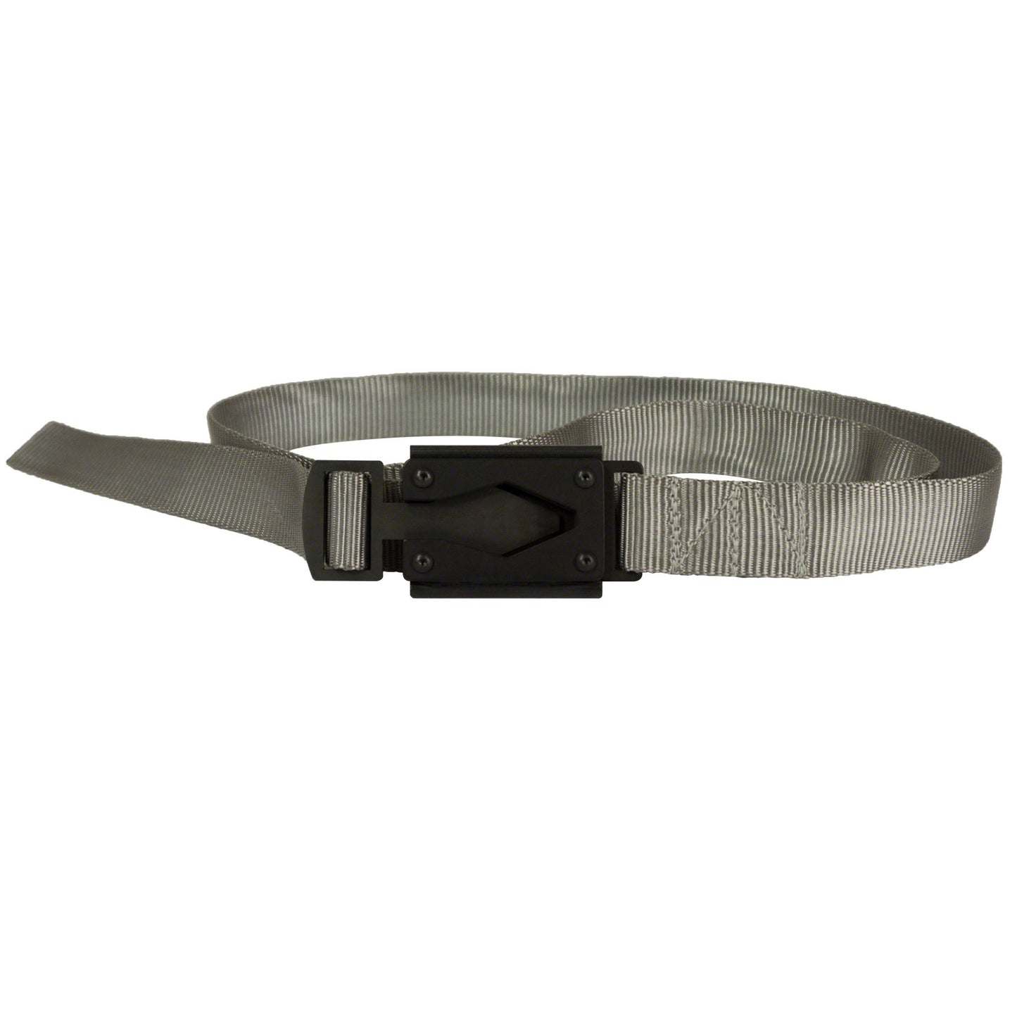 Rugged by Nature Silver Gray Fire Buckle Belt with Black Buckle ā Quick Release & Dual Ferro Rods