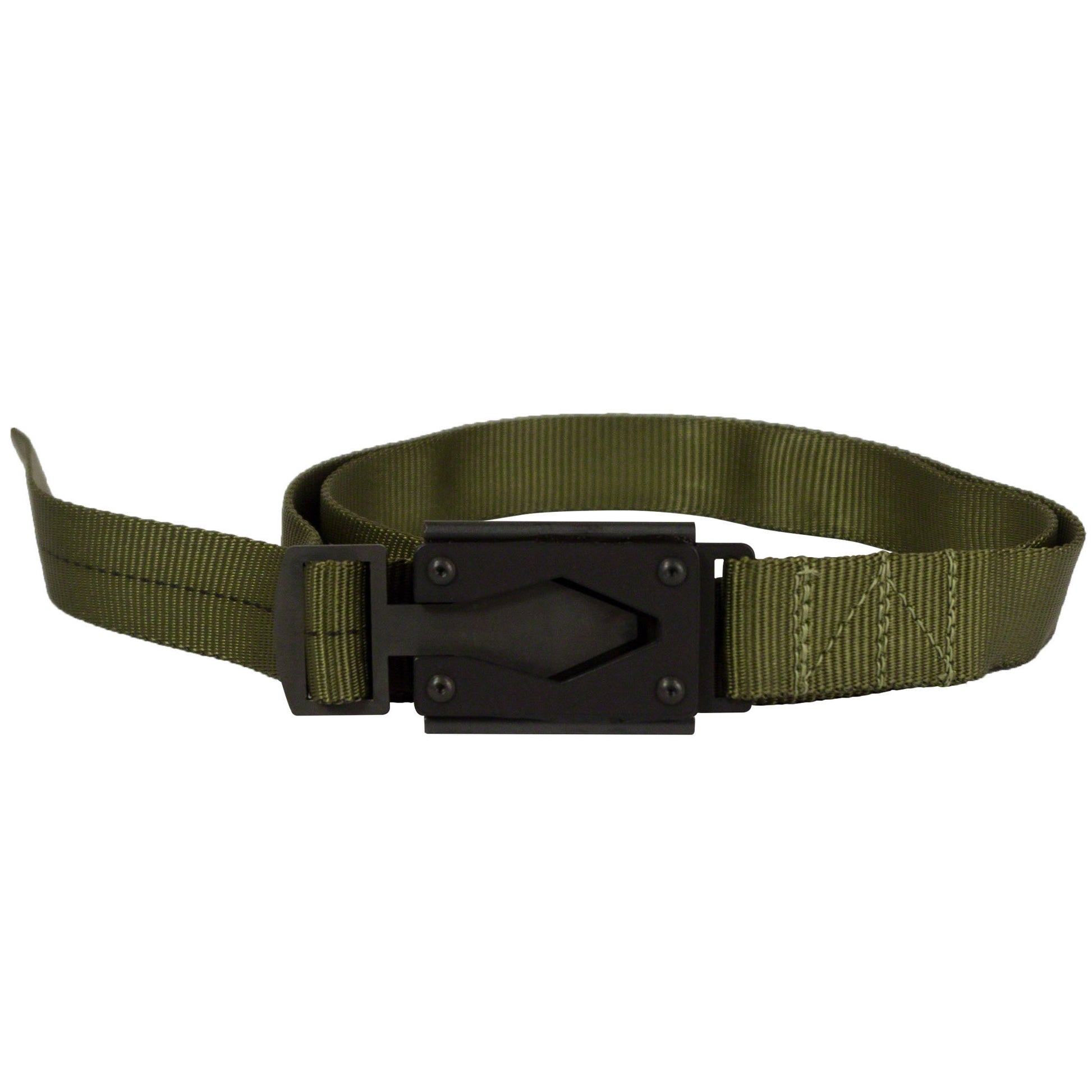 Army Green Fire Buckle® Belt with Black Buckle – Quick Release & Dual Ferro Rods