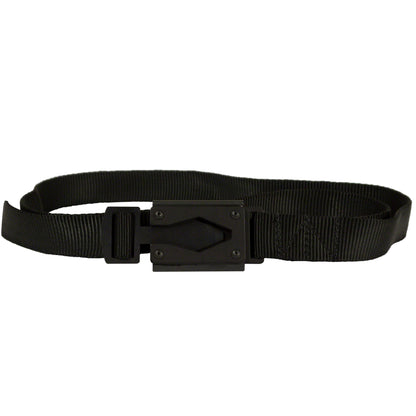 Black Fire Buckle® Belt with Black Buckle – Quick Release & Dual Ferro Rods