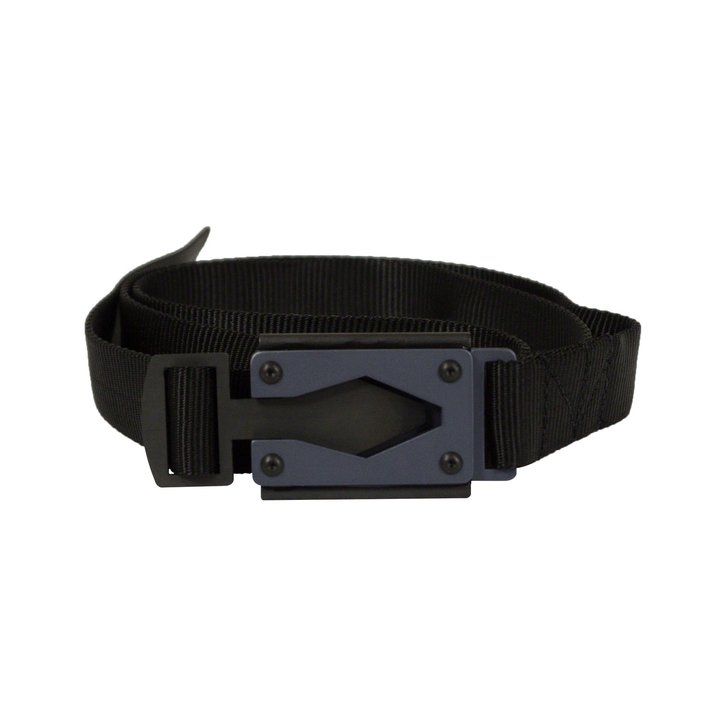 Midnight Black Fire Buckle® Belt with Gun Metal Buckle – Quick Release & Dual Ferro Rods