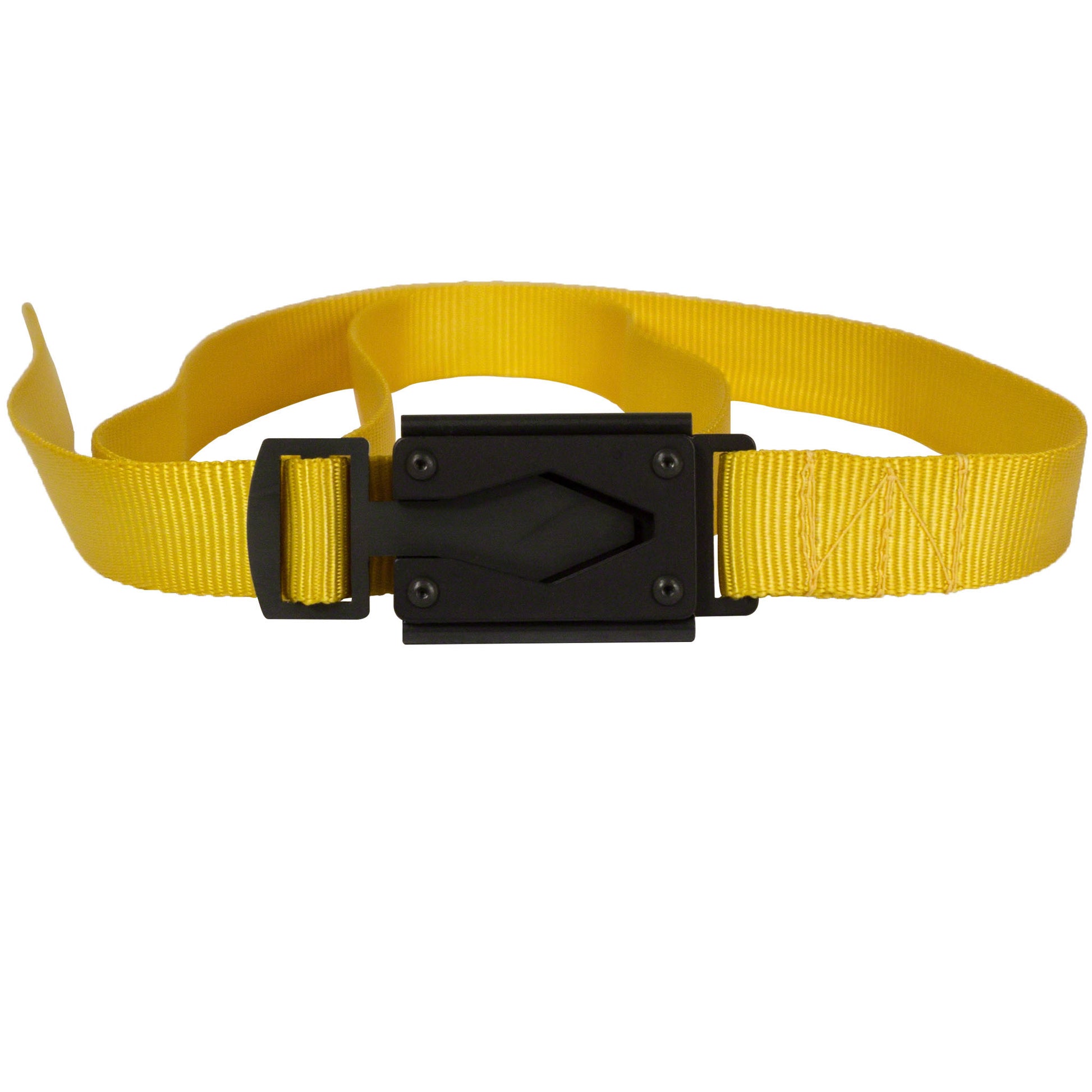 Yellow Fire Buckle® Belt with Black Buckle – Quick Release & Dual Ferro Rods