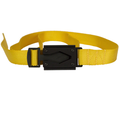Yellow Fire Buckle® Belt with Black Buckle – Quick Release & Dual Ferro Rods